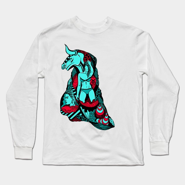 Truqred Her Taurus Long Sleeve T-Shirt by kenallouis